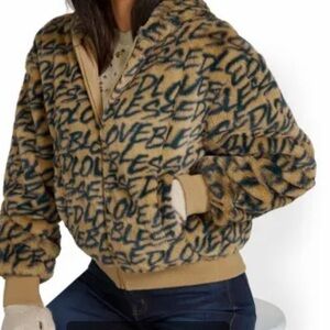 NWT $99 Reversible Hooded Faux-Fur Jacket, Woman’s, NY&CO size L